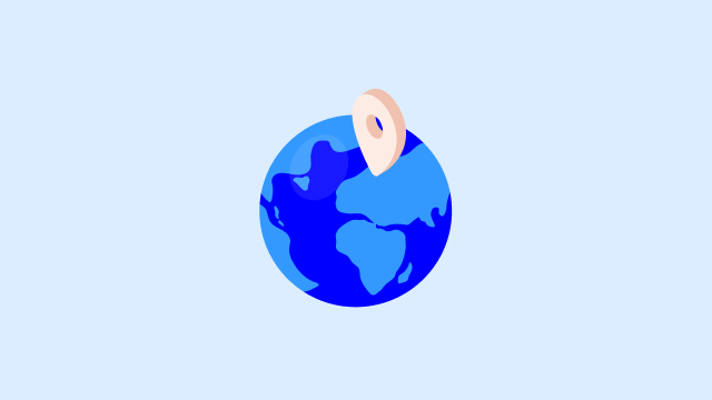 Globe icon cloud blue 640x360
